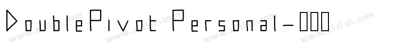 DoublePivot Personal字体转换